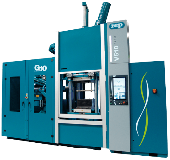 Dual-compound multistation rubber injection molding machine